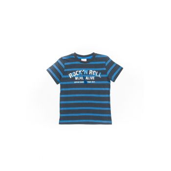Tricou cu dungi baieti - Rock'n roll - 31330 - Gri -