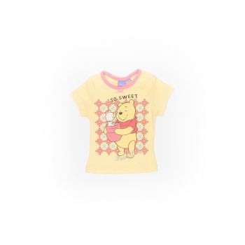Tricou cu imprimeu - fete - GTK7445 - Galben -