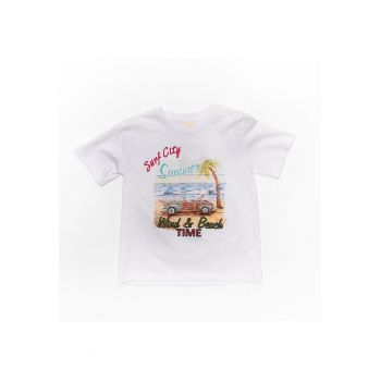 Tricou din bumbac - baieti - Wind & Beach - 31320