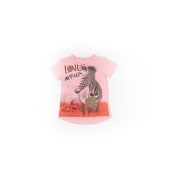 Tricou fetite -  Love Africa - 32420 - Roz -