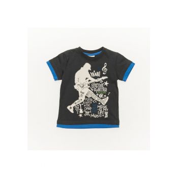 Tricou model rockstar baieti - 32330 - Bleumarin -