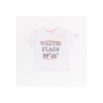 Tricou pentru copii - Nautic Flags - 17320 - Alb -