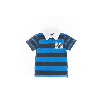 Tricou tip camasa baieti - albastru - 35330