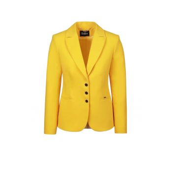 Blazer cu revere decupate - Galben