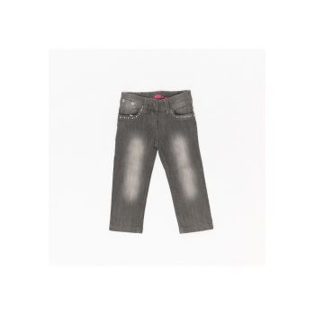 Blugi fetite -  cu strasuri la buzunare - 55812