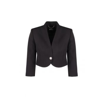 Bolero slim fit crop - Negru