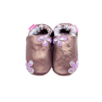 Botosei -  piele naturala - cu elastic - model floral - K1596-19B