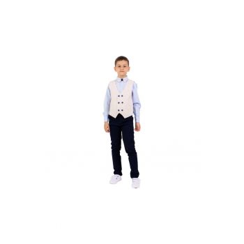 Costum elegant baieti -  4 piese - cu vesta - MY-5119