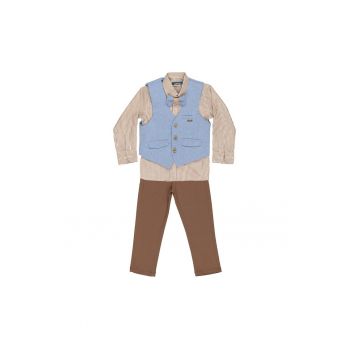 Costum elegant - baieti -  cu Vesta - 4 Piese - MY-5106