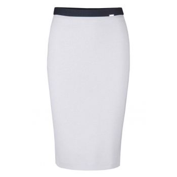 Fusta midi creion - Gri deschis