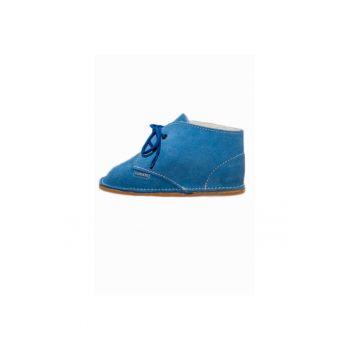 Ghetute bebelusi din piele -  albastre - 50766-005 - 19 - Albastru