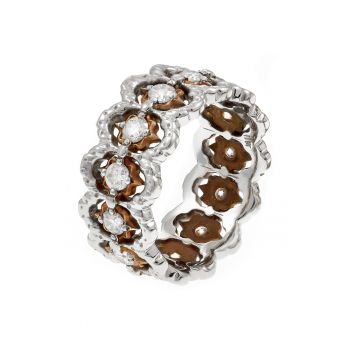 Inel din aur de 18k decorat cu diamante Eternity