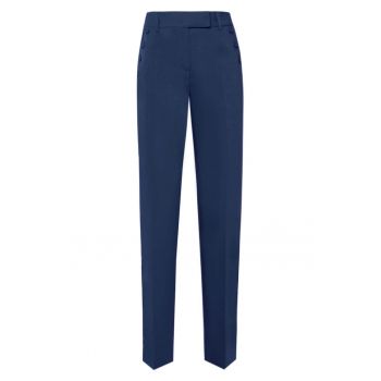Pantaloni conici cu pliu frontal