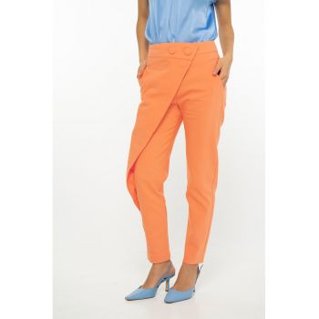 Pantaloni crop cu aspect petrecut Vanessa