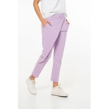 Pantaloni crop cu aspect petrecut Vanessa