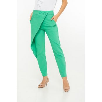 Pantaloni crop cu aspect petrecut Vanessa