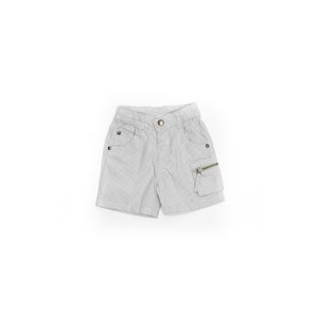 Pantaloni scurti cu fermoar buzunar - 42132 - Gri -