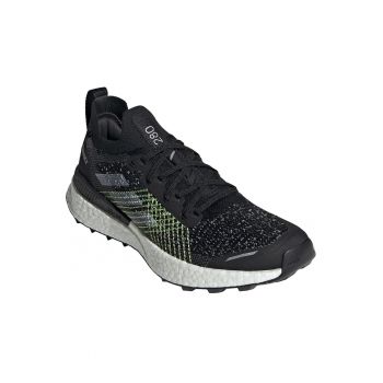 Pantofi sport dama  Terrex Two Ultra Primeblue - pentru alergare - sintetic/textil - cu varf intarit si crampoane - negru -