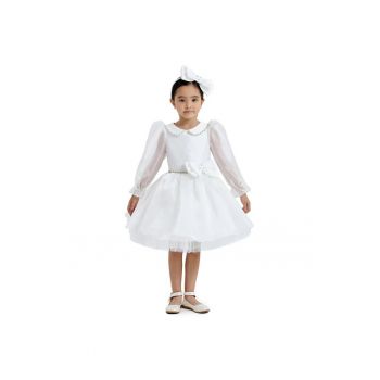 Rochita cu Tulle -  - Maneci din Voal - cu Bentita - 33071