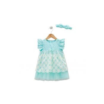 Rochita Fetite -  cu Crizanteme - JIK8152 - - Albastru