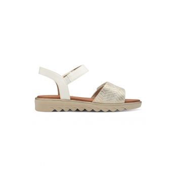 Sandale de piele ecologica cu velcro