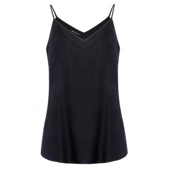 Top cu decolteul in V - Negru