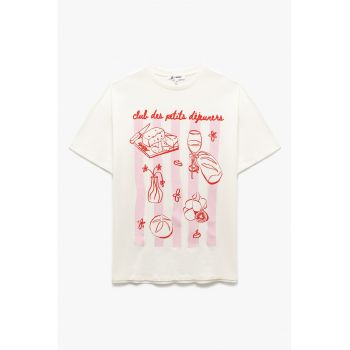 Tricou cu imprimeu frontal