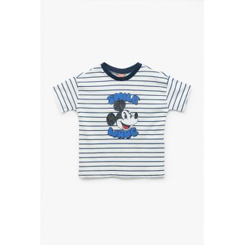 Tricou de bumbac cu imprimeu Mickey Mouse