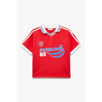 Tricou polo cu imprimeu