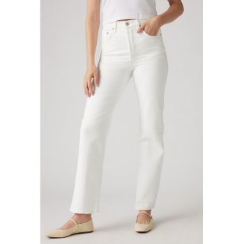 Blugi crop cu croiala dreapta Ribcage