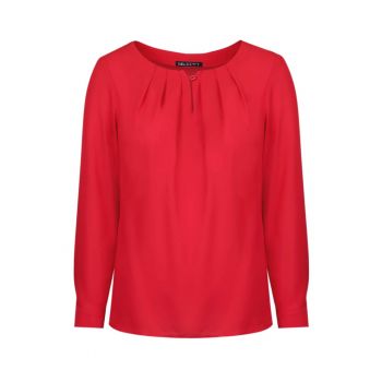 Bluza cu pliuri decorative