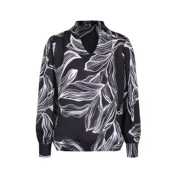 Bluza din raion cu motive vegetale