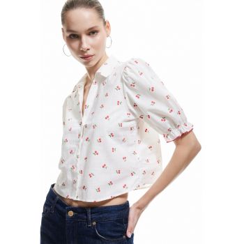 Camasa crop cu model fructe