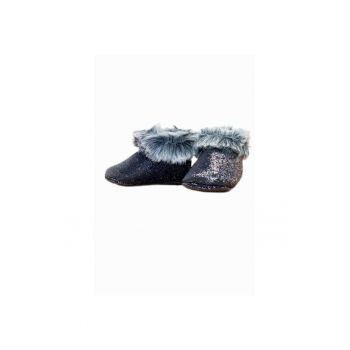 Cizmulite bebelusi din piele intoarsa -  50773-009 - 17 - Negru