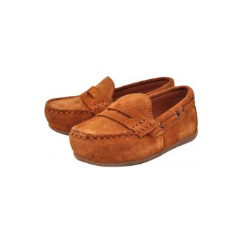 Mocasini baieti -  piele intoarsa - comozi - LF01