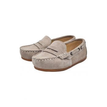 Mocasini baieti -  piele intoarsa - usori - LF01