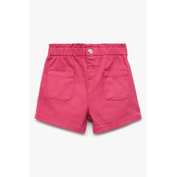 Pantaloni scurti cu buzunare aplicate