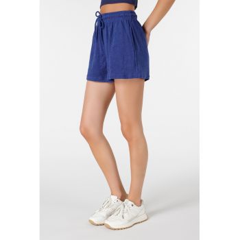 Pantaloni scurti cu talie inalta