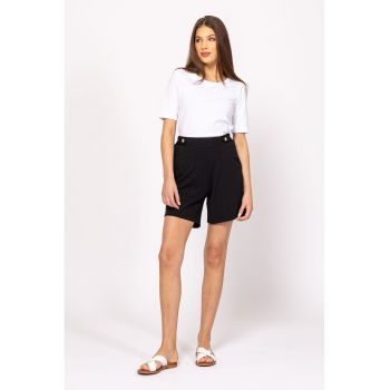 Pantaloni scurti cu talie inalta