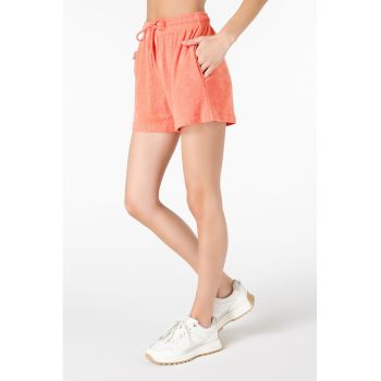 Pantaloni scurti cu talie inalta