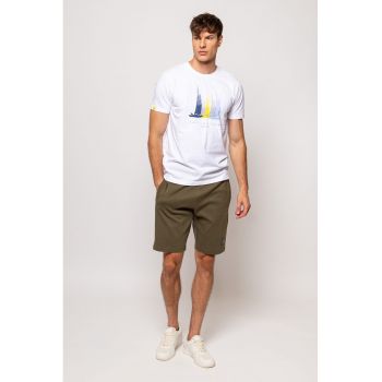 Pantaloni scurti din bumbac cu buzunare laterale