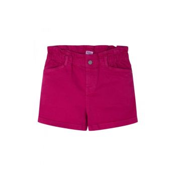 Pantaloni scurti din denim cu banda elastica in talie