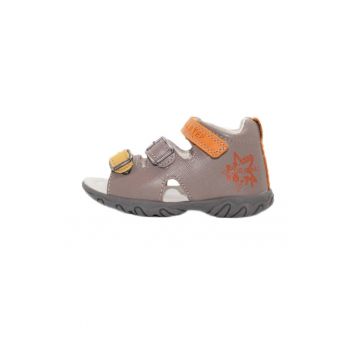 Sandale cu Talpa Flexibila -  pentru Baieti - din Piele - AC625-24A - Gri -