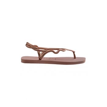 Sandale flatform cu model uni