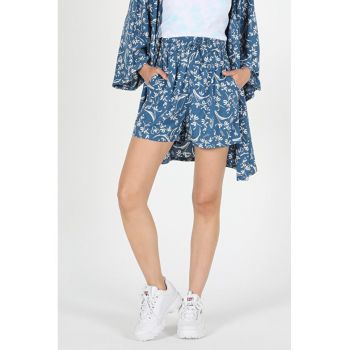 Short/Pantaloni Scurti De Dama Albastru Regular Fit