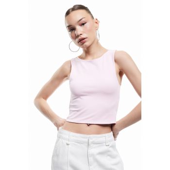 Top crop din amestec de bumbac