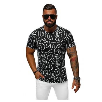 Tricou barbati cu imprimeu Squirrel negru