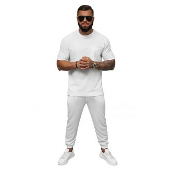 Tricou cu maneca scurta pentru barbati Thaneseus alb