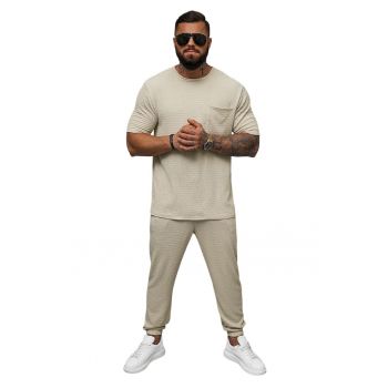 Tricou cu maneca scurta pentru barbati Thaneseus bej
