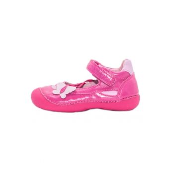 Balerini cu model fluturas -  din piele - 015-134B